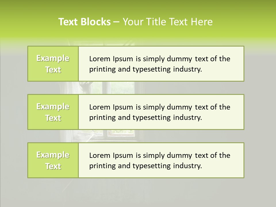 Puddle Inside Building PowerPoint Template