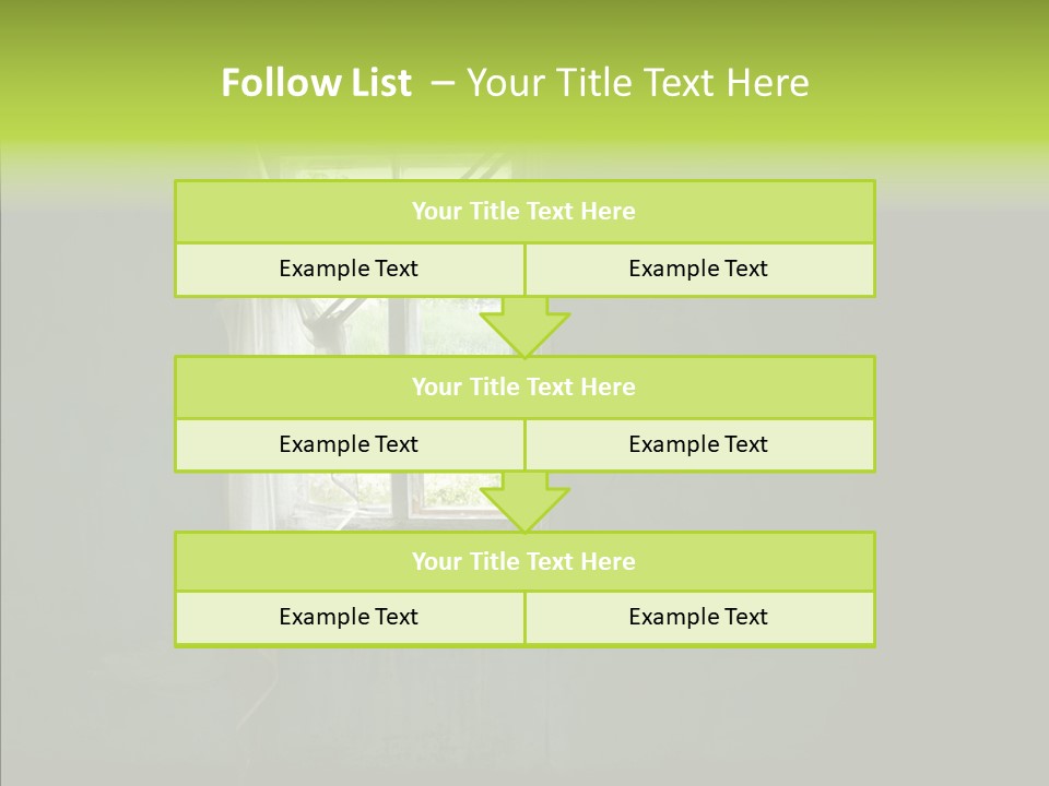 Puddle Inside Building PowerPoint Template