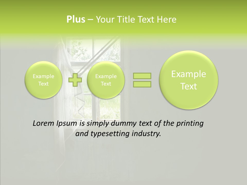 Puddle Inside Building PowerPoint Template