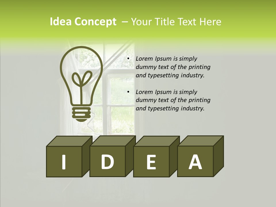 Puddle Inside Building PowerPoint Template