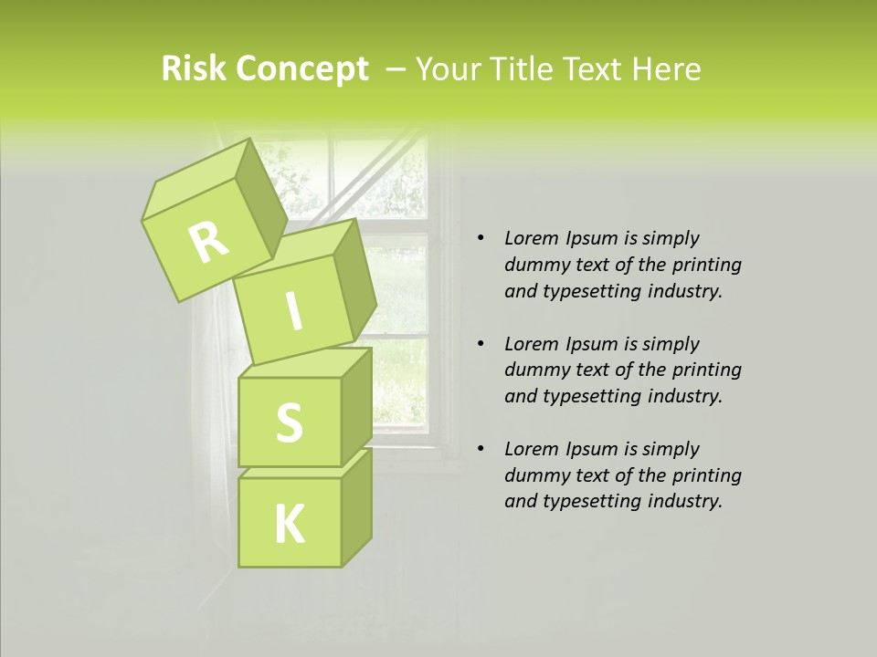 Puddle Inside Building PowerPoint Template