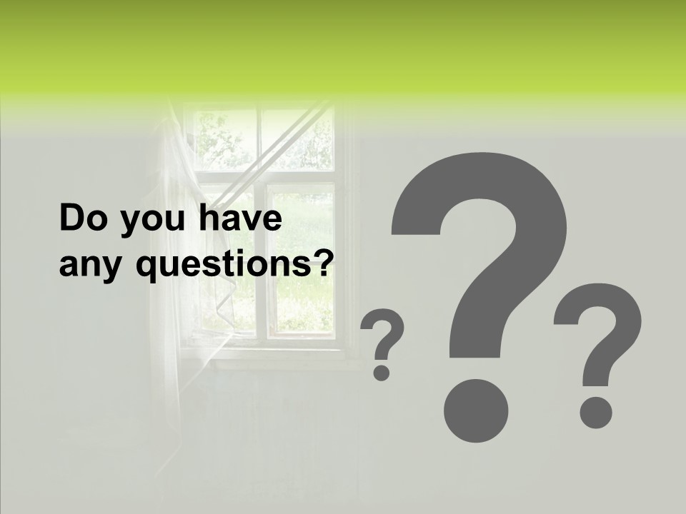 Puddle Inside Building PowerPoint Template