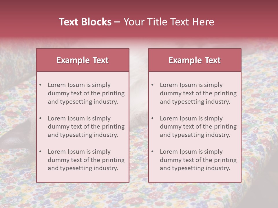 Pet Breed Blue PowerPoint Template