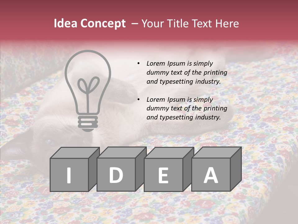 Pet Breed Blue PowerPoint Template