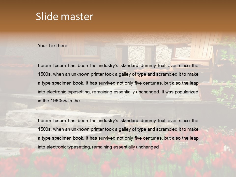 Wooden Front Sunny PowerPoint Template