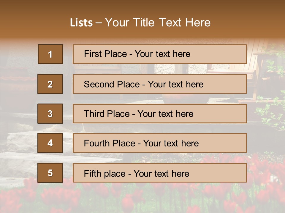 Wooden Front Sunny PowerPoint Template