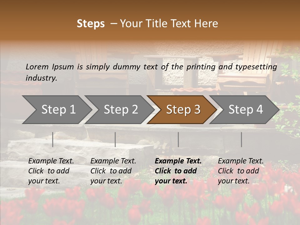 Wooden Front Sunny PowerPoint Template