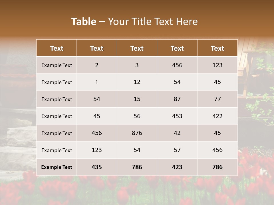 Wooden Front Sunny PowerPoint Template