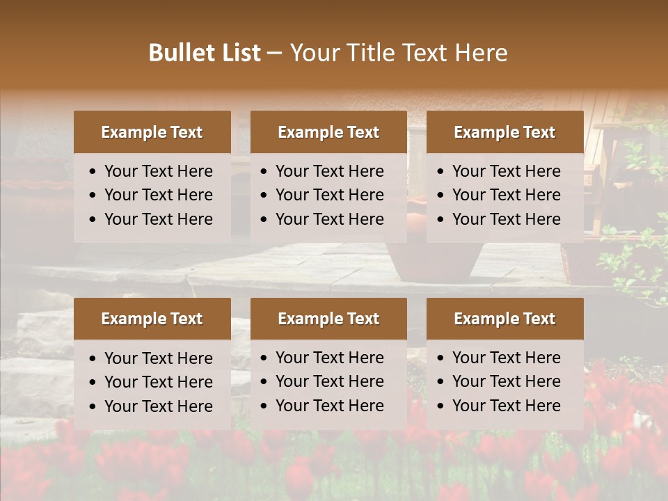 Wooden Front Sunny PowerPoint Template