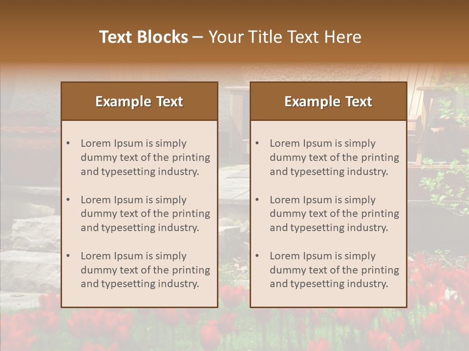 Wooden Front Sunny PowerPoint Template