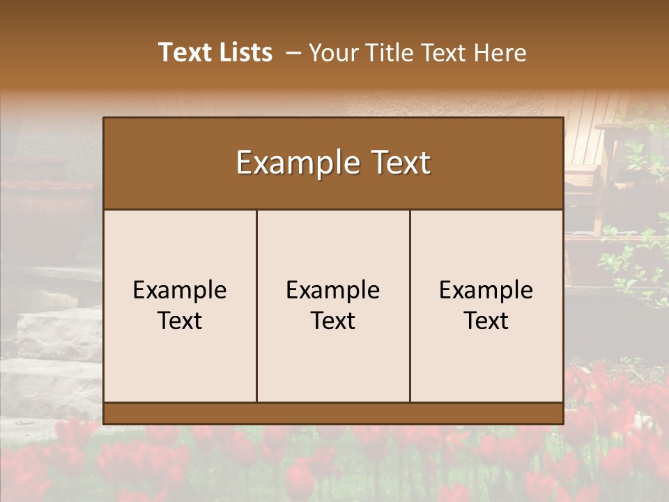 Wooden Front Sunny PowerPoint Template