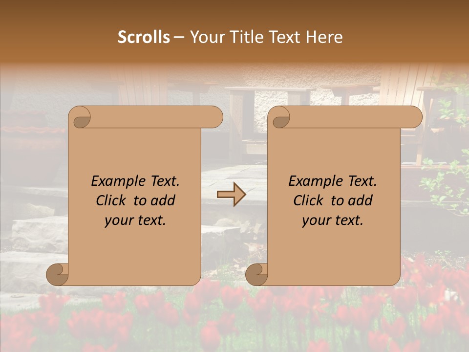 Wooden Front Sunny PowerPoint Template