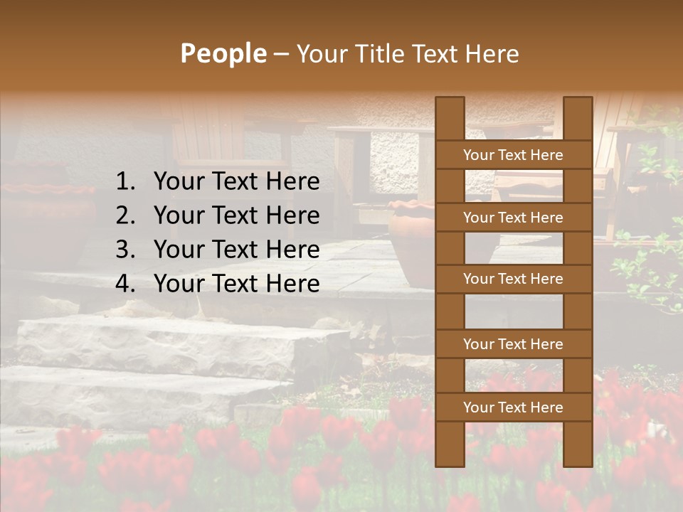 Wooden Front Sunny PowerPoint Template