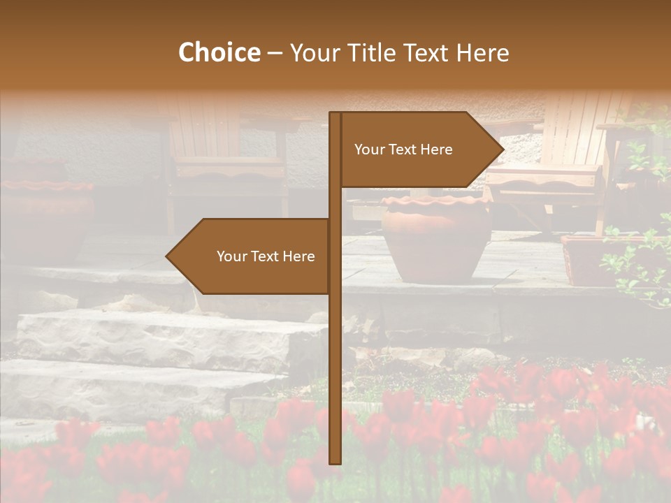 Wooden Front Sunny PowerPoint Template