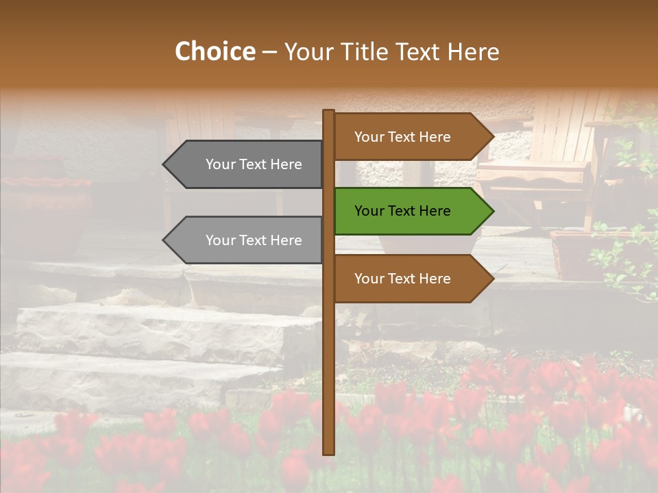 Wooden Front Sunny PowerPoint Template