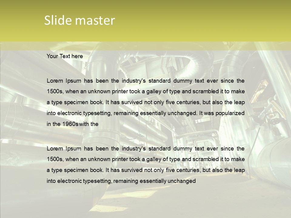 Worker Steel Insulation PowerPoint Template