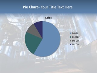 Industry Blue Pipe PowerPoint Template