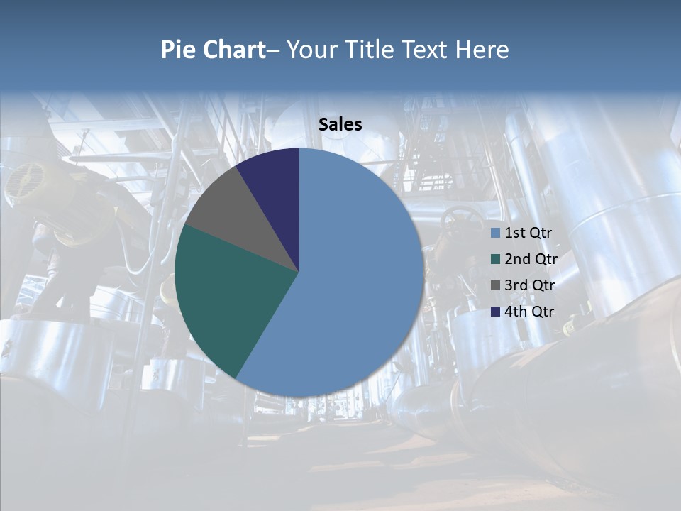 Industry Blue Pipe PowerPoint Template