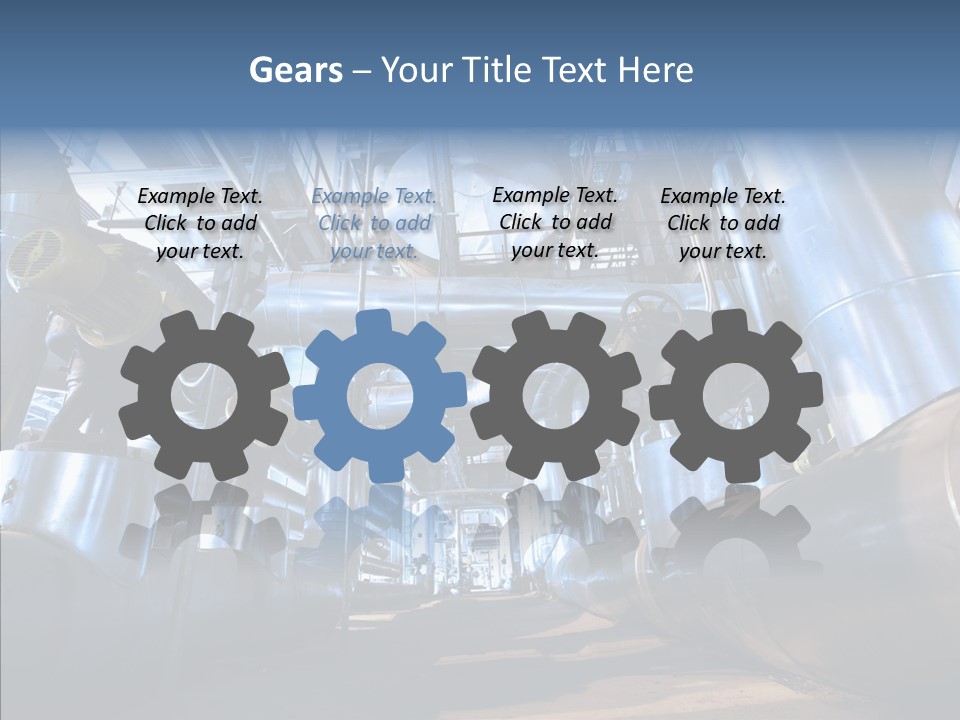Industry Blue Pipe PowerPoint Template