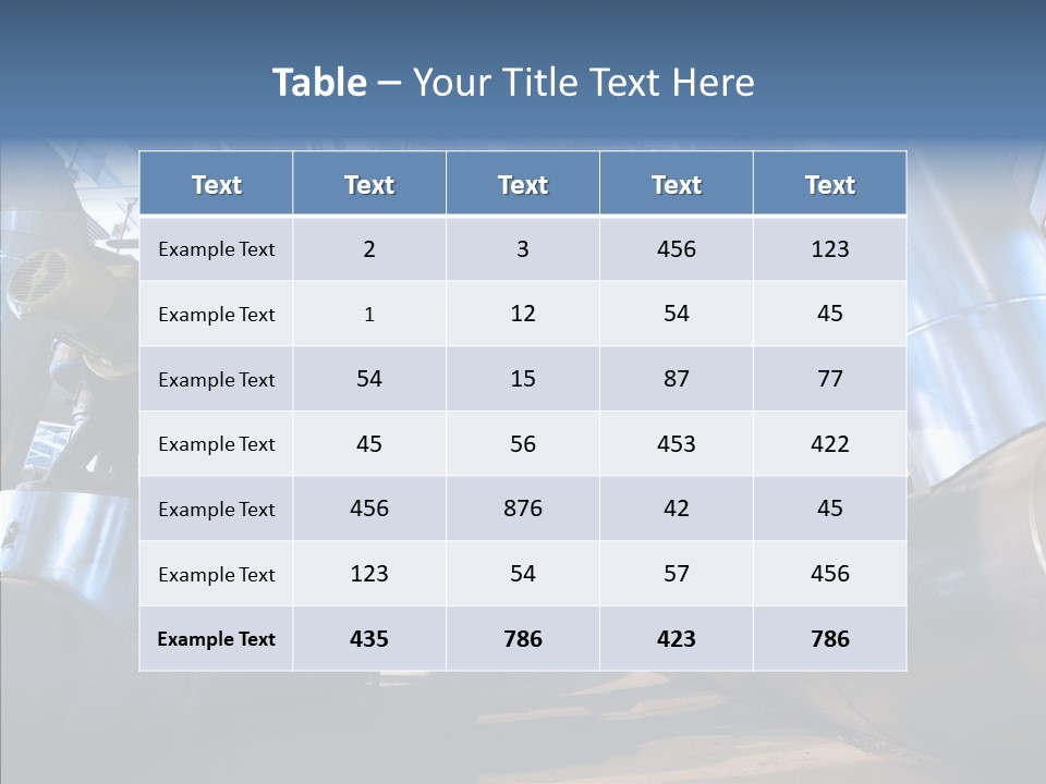 Industry Blue Pipe PowerPoint Template