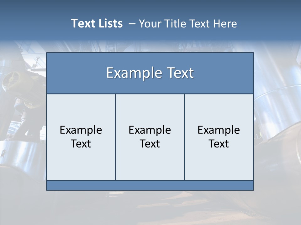 Industry Blue Pipe PowerPoint Template