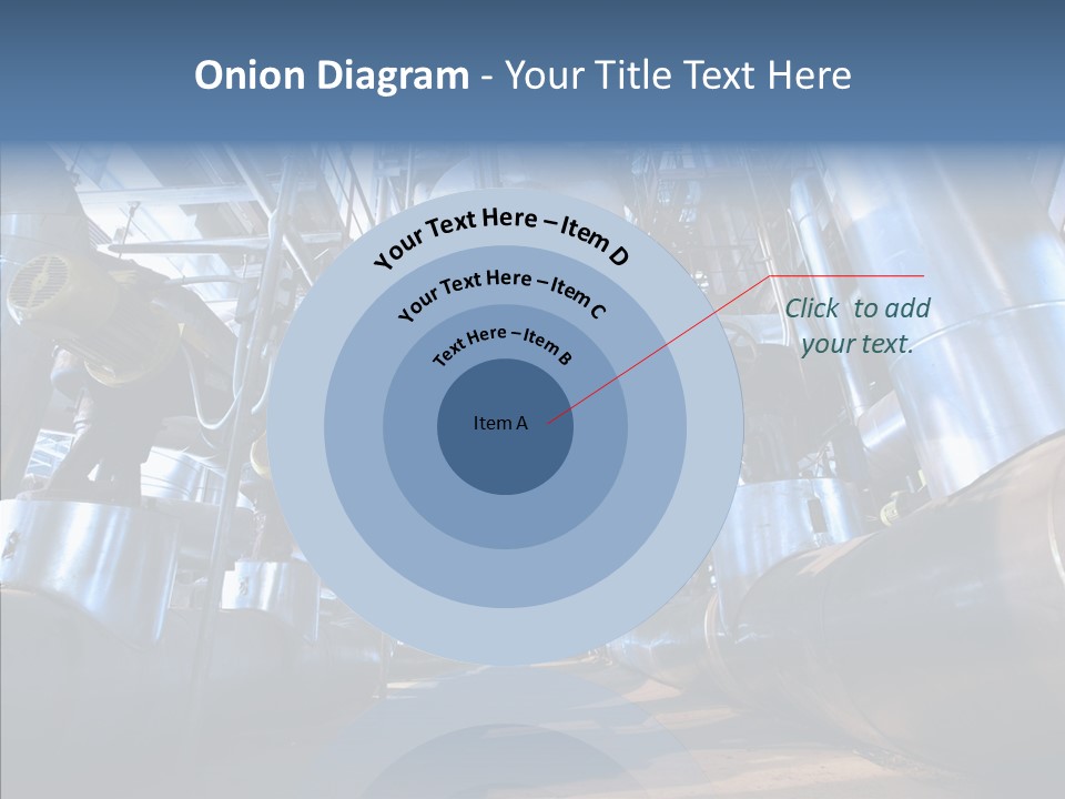 Industry Blue Pipe PowerPoint Template