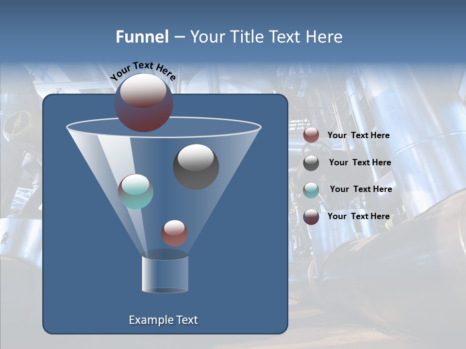 Industry Blue Pipe PowerPoint Template