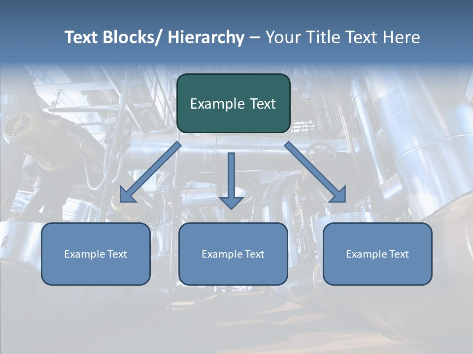Industry Blue Pipe PowerPoint Template