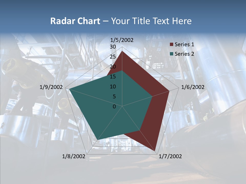 Industry Blue Pipe PowerPoint Template