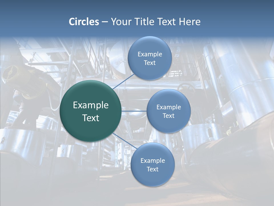 Industry Blue Pipe PowerPoint Template