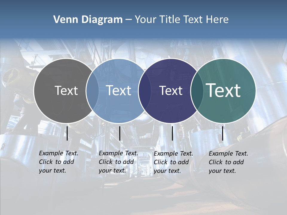 Industry Blue Pipe PowerPoint Template