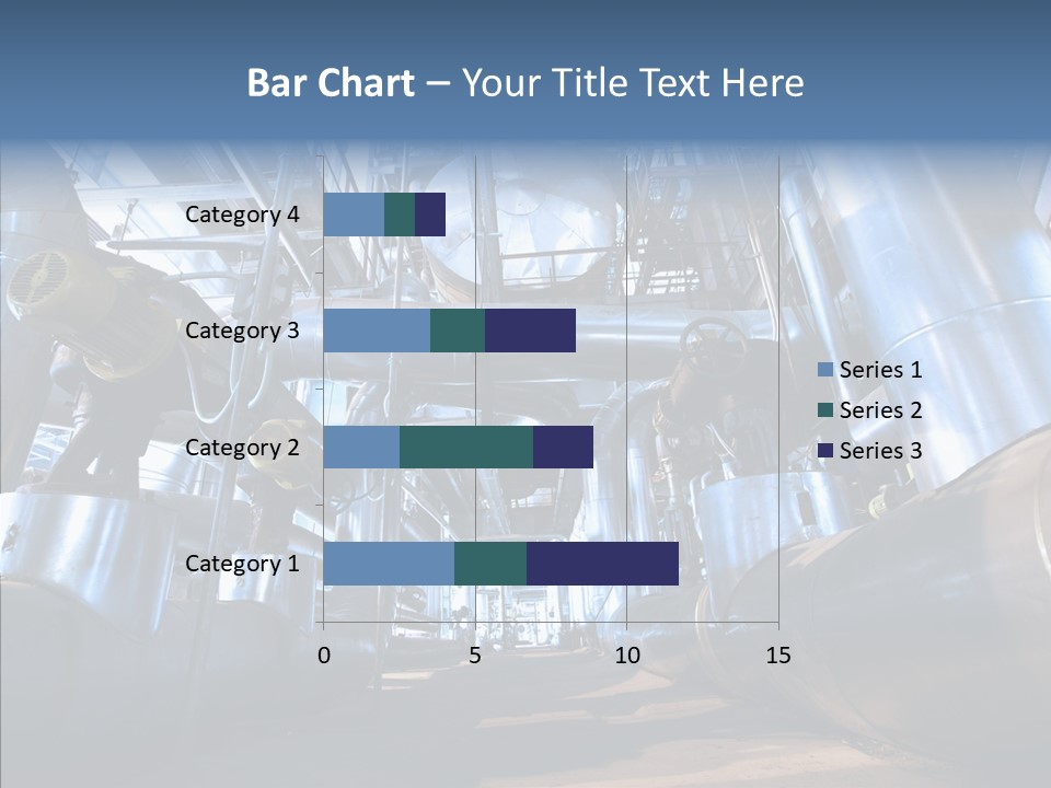 Industry Blue Pipe PowerPoint Template