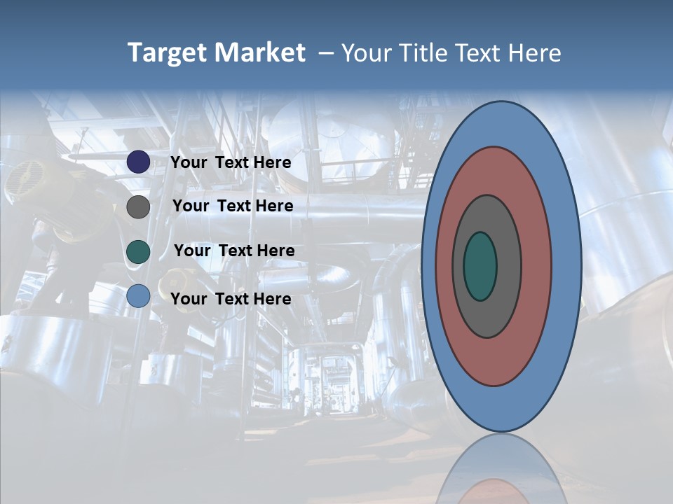 Industry Blue Pipe PowerPoint Template
