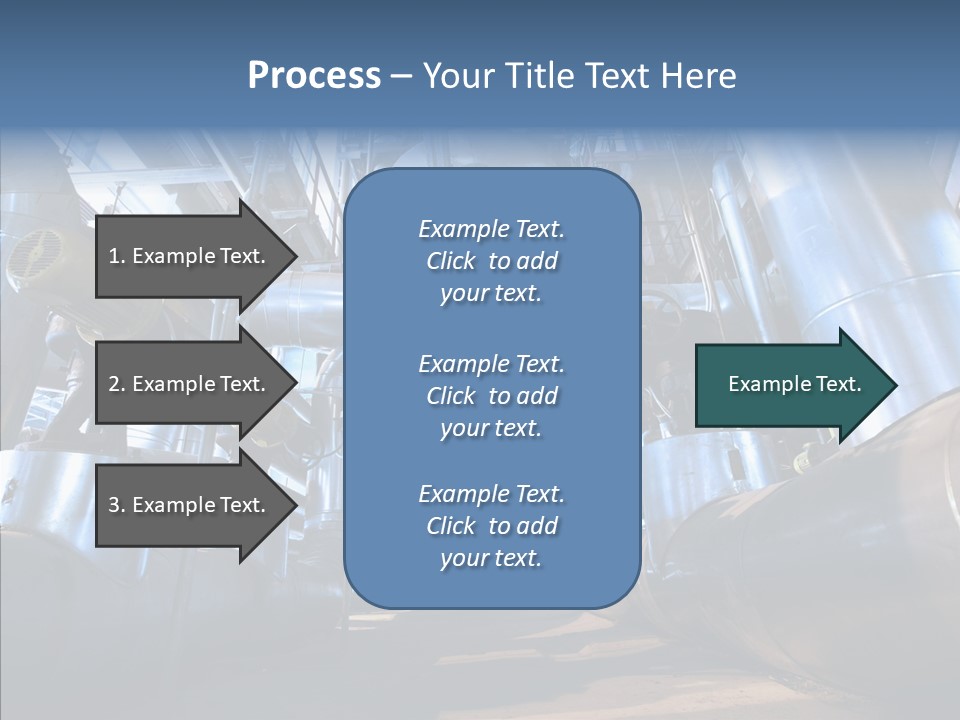 Industry Blue Pipe PowerPoint Template