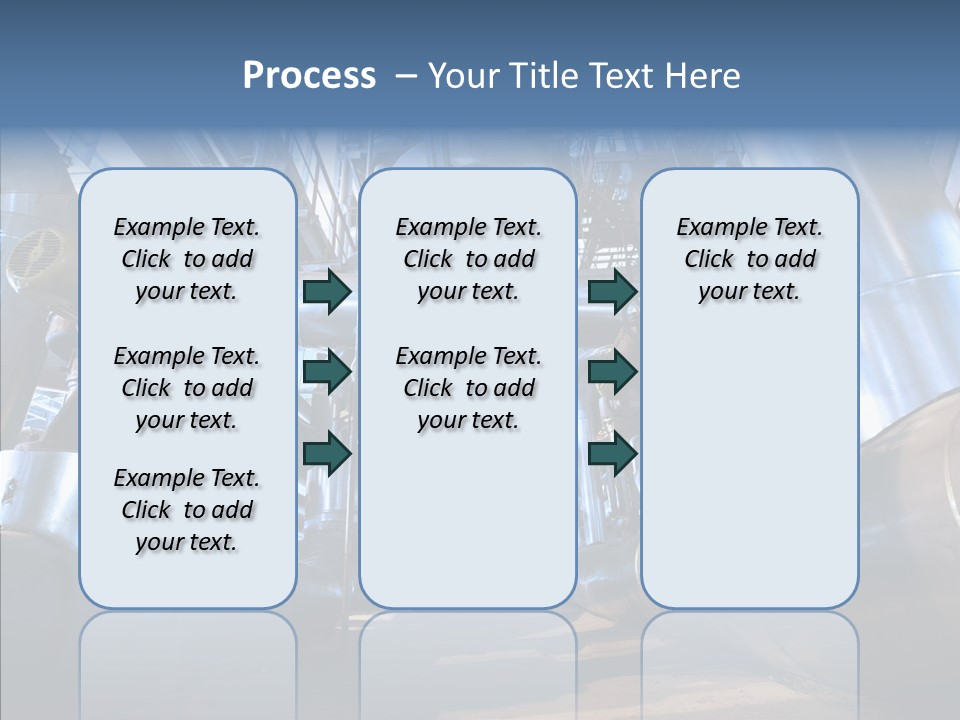 Industry Blue Pipe PowerPoint Template