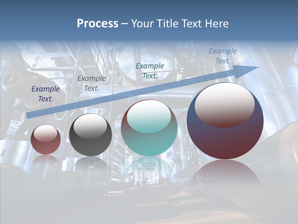 Industry Blue Pipe PowerPoint Template