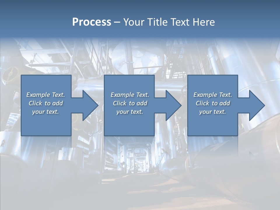 Industry Blue Pipe PowerPoint Template
