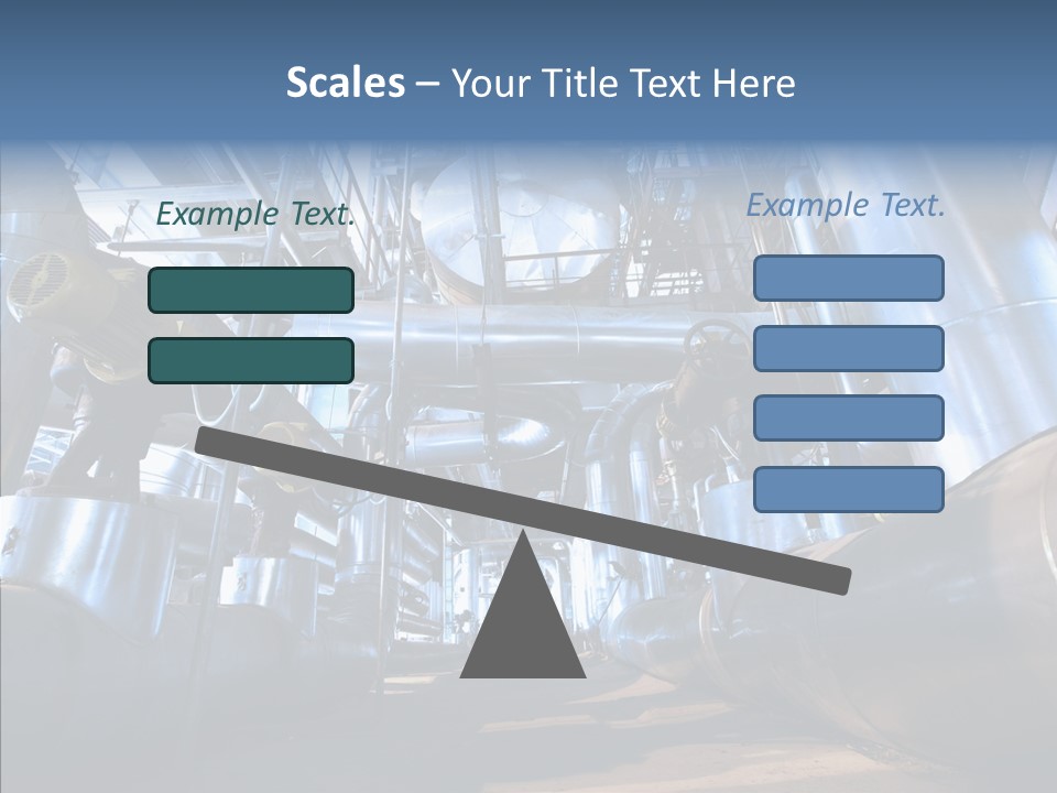 Industry Blue Pipe PowerPoint Template