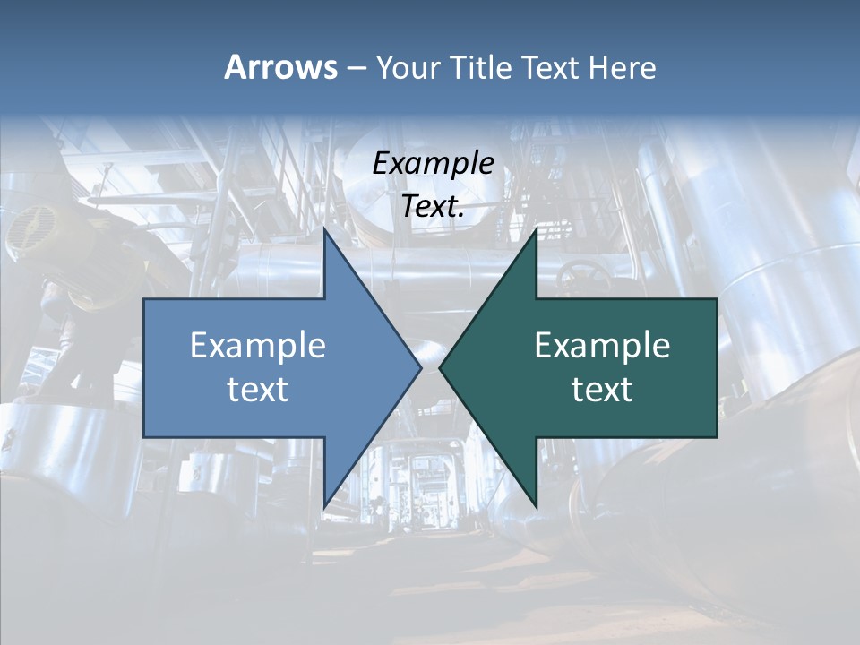 Industry Blue Pipe PowerPoint Template