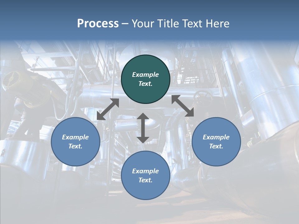 Industry Blue Pipe PowerPoint Template