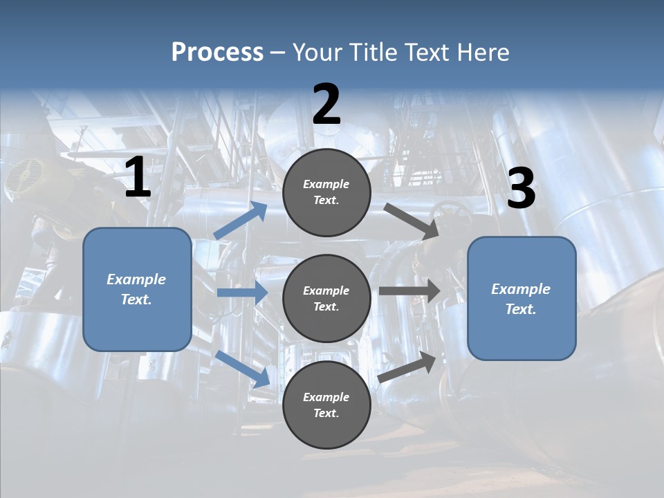 Industry Blue Pipe PowerPoint Template