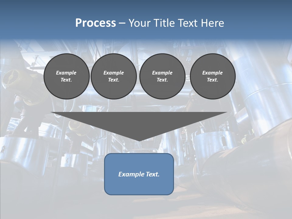 Industry Blue Pipe PowerPoint Template