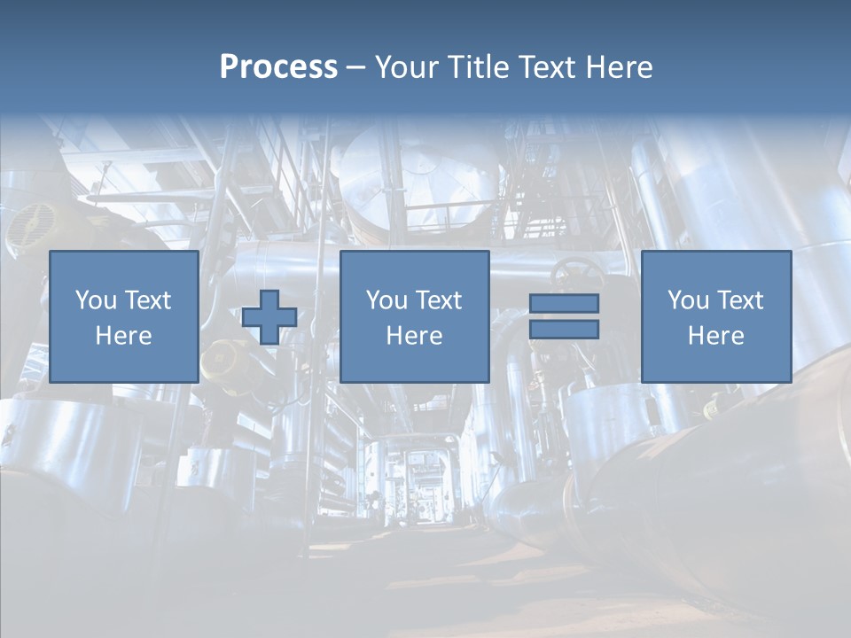 Industry Blue Pipe PowerPoint Template