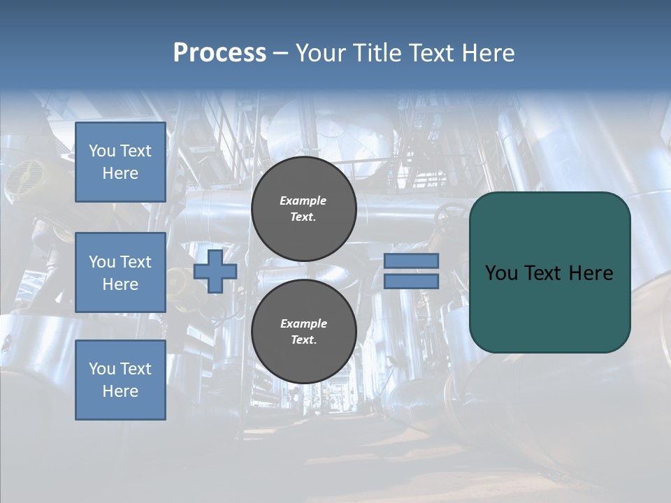 Industry Blue Pipe PowerPoint Template