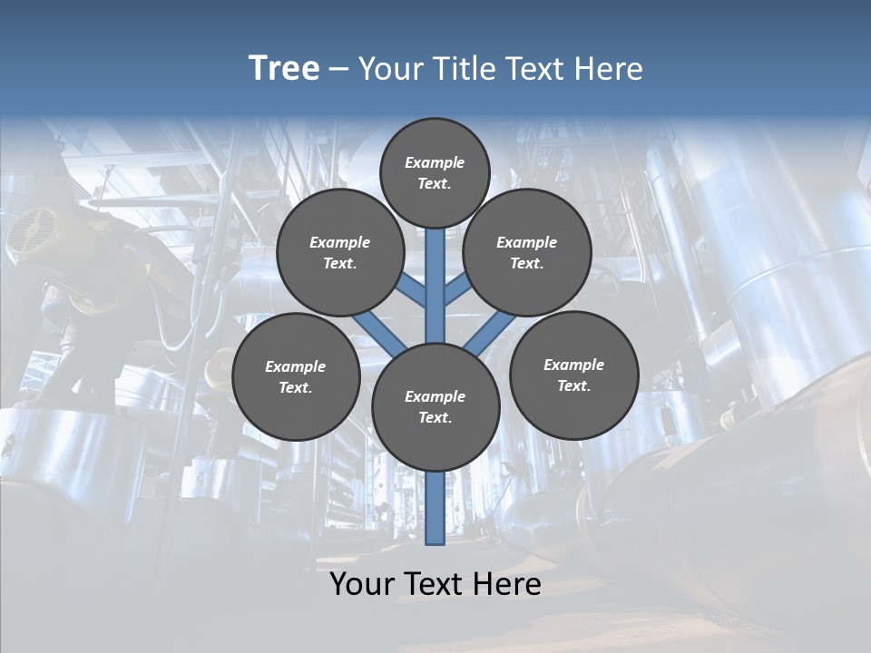 Industry Blue Pipe PowerPoint Template