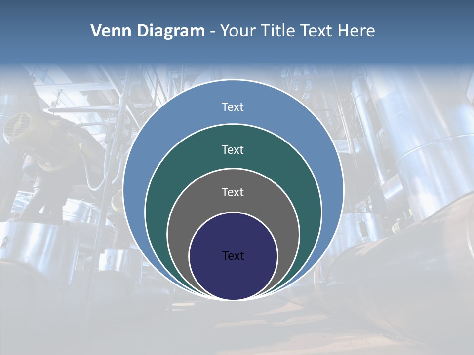 Industry Blue Pipe PowerPoint Template