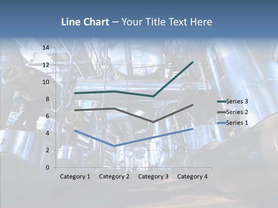 Industry Blue Pipe PowerPoint Template