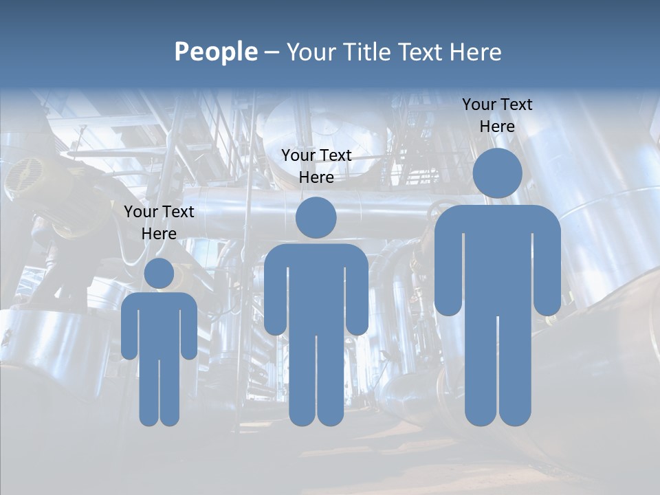 Industry Blue Pipe PowerPoint Template