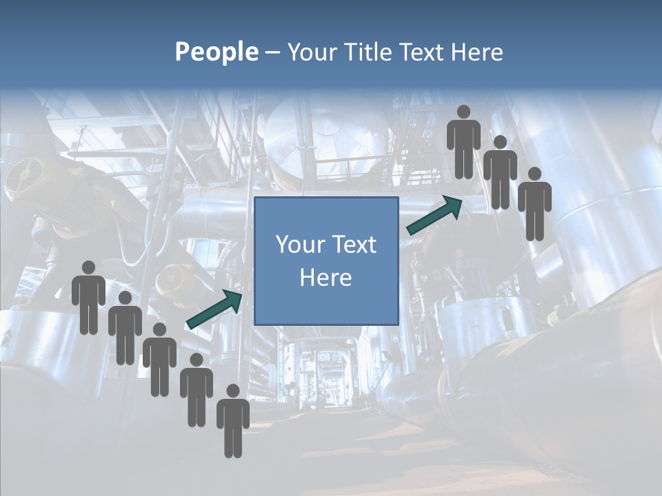 Industry Blue Pipe PowerPoint Template