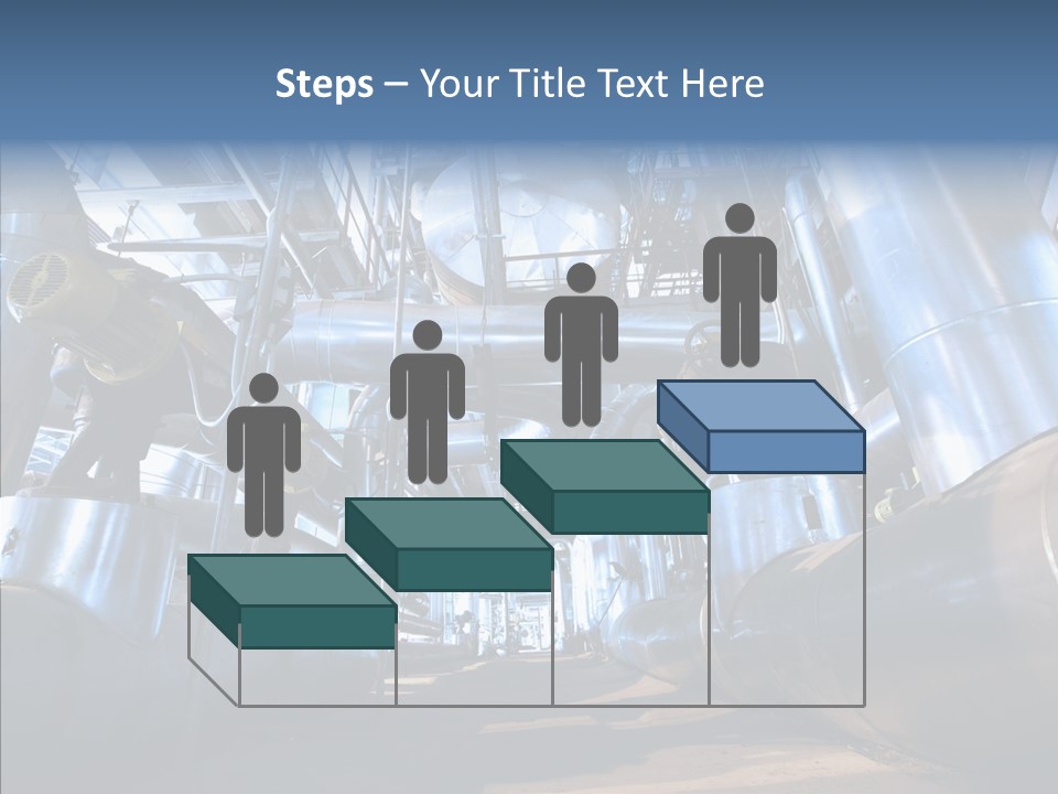 Industry Blue Pipe PowerPoint Template